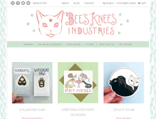 Tablet Screenshot of beeskneesindustries.com